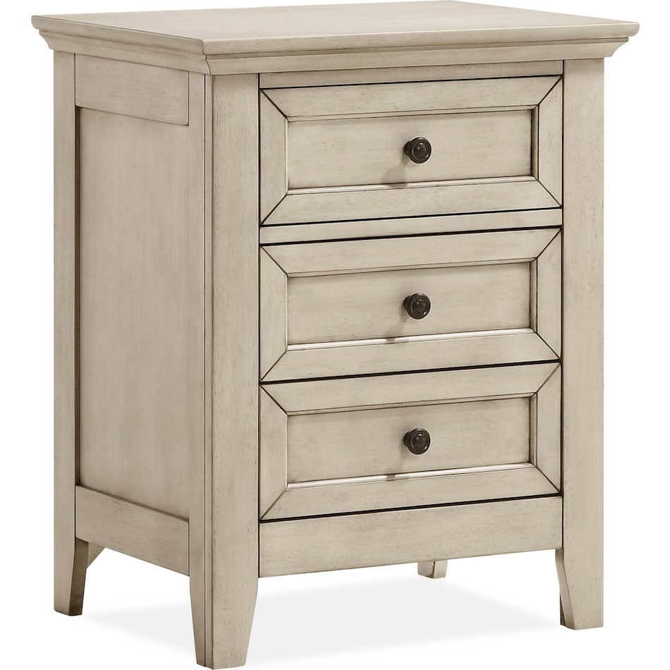 lincoln white nightstand   