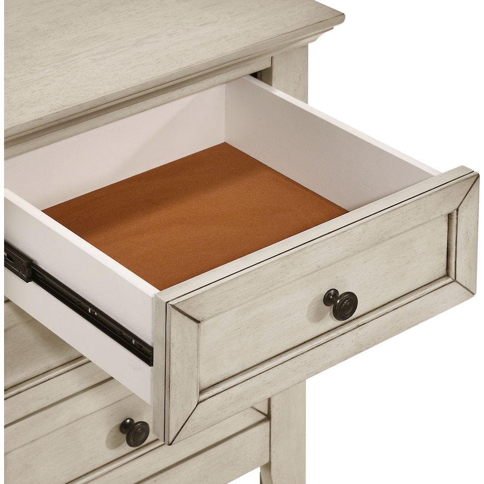 lincoln white nightstand   