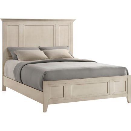 Lincoln Queen Panel Bed - White