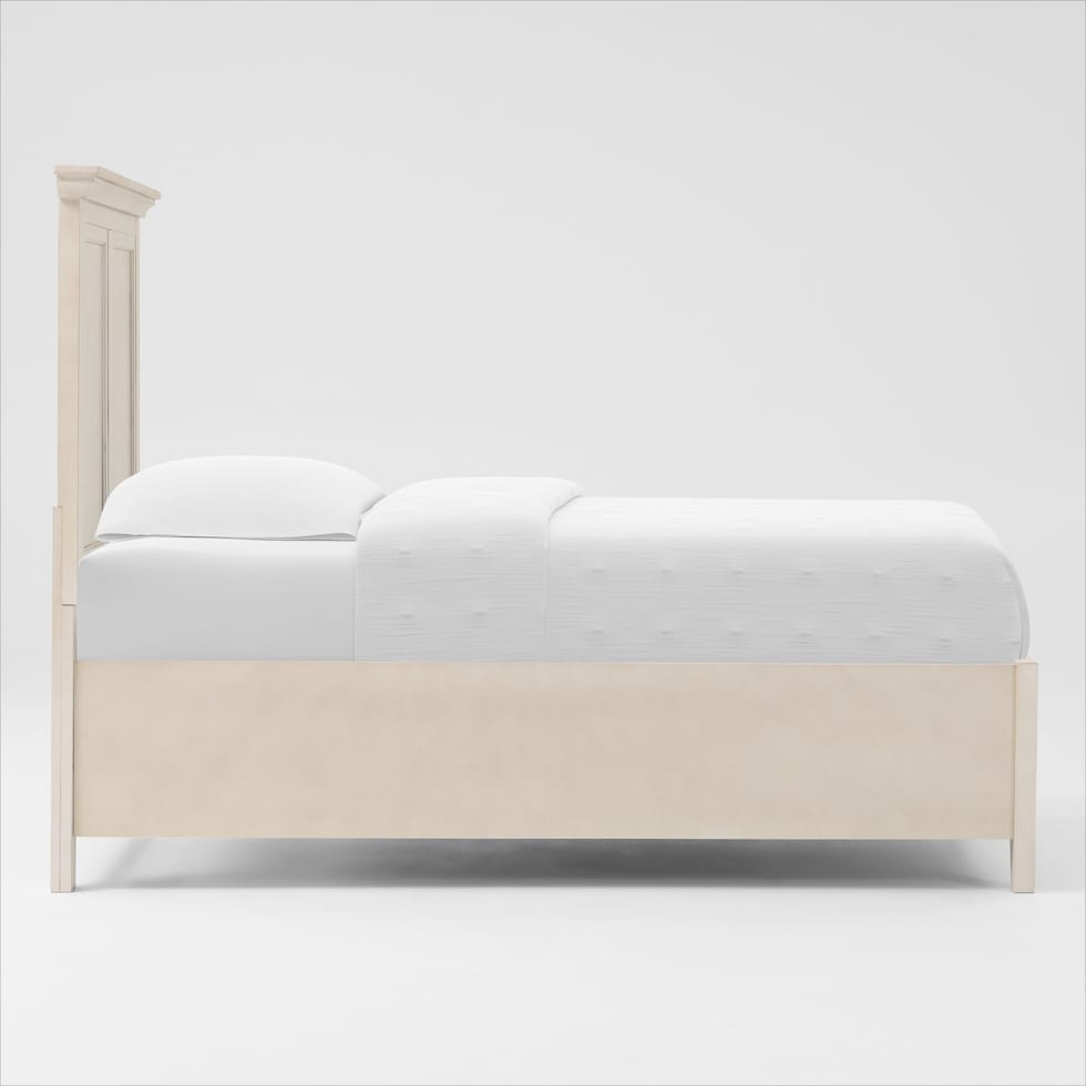 lincoln white twin bed   