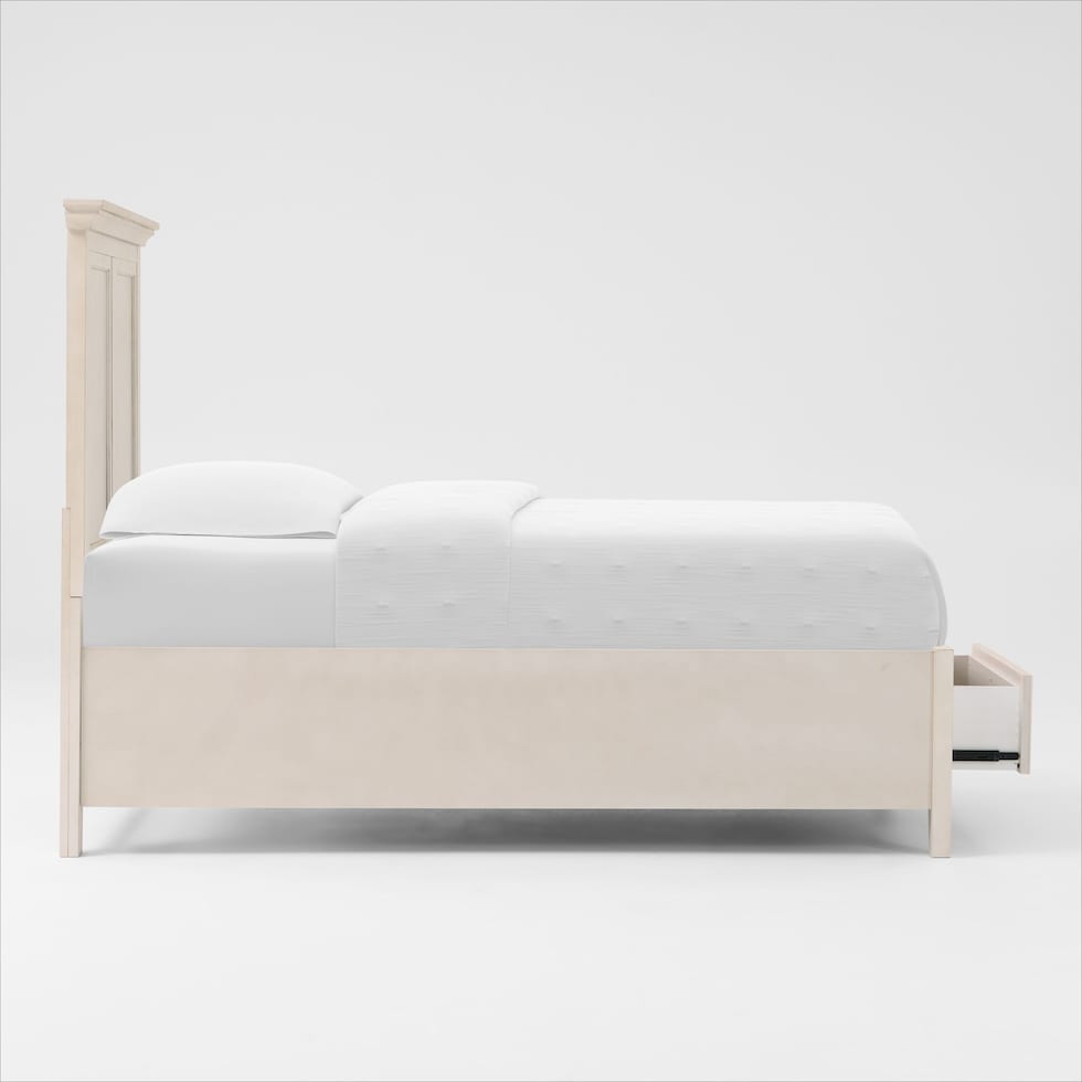 lincoln white twin bed   