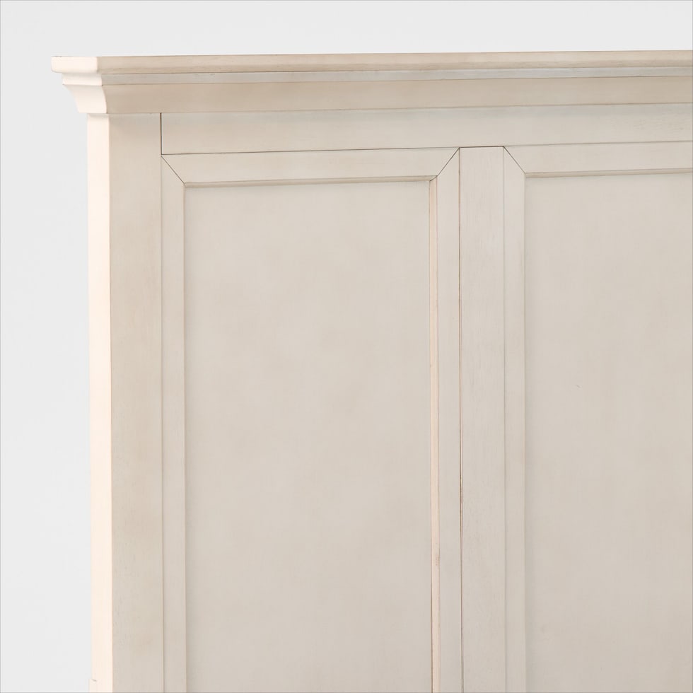 lincoln white twin bed   