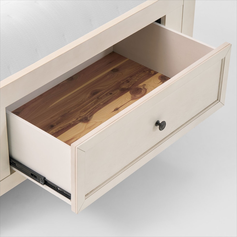 lincoln white twin bed   