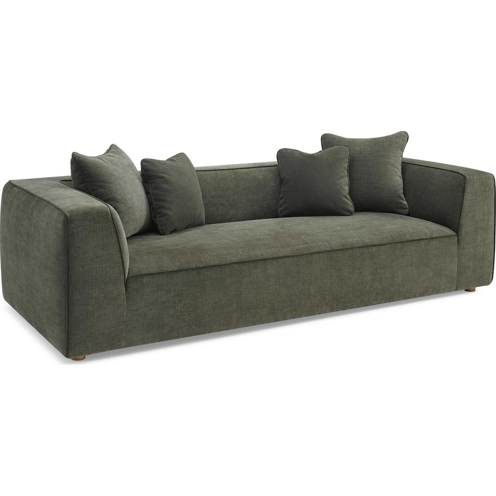 lindy green sofa   