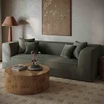 lindy green sofa   