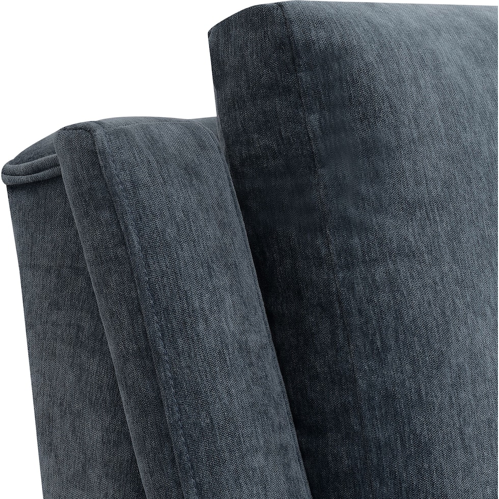 linn blue accent chair   