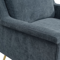 linn blue accent chair   