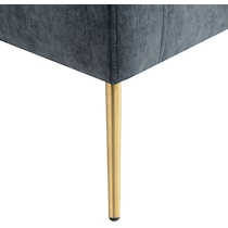 linn blue accent chair   