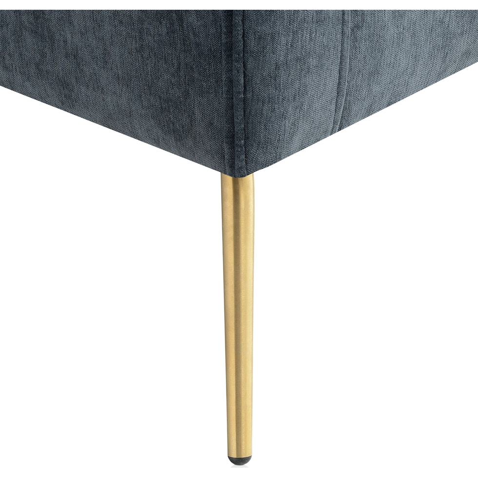 linn blue accent chair   