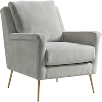linn gray accent chair   