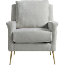 linn gray accent chair   