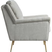 linn gray accent chair   