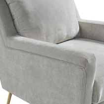 linn gray accent chair   
