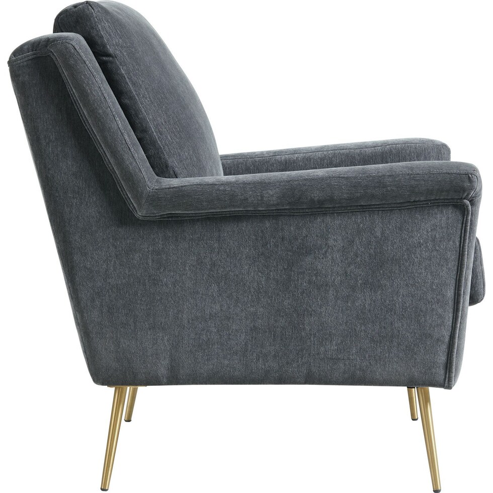 linn gray accent chair   