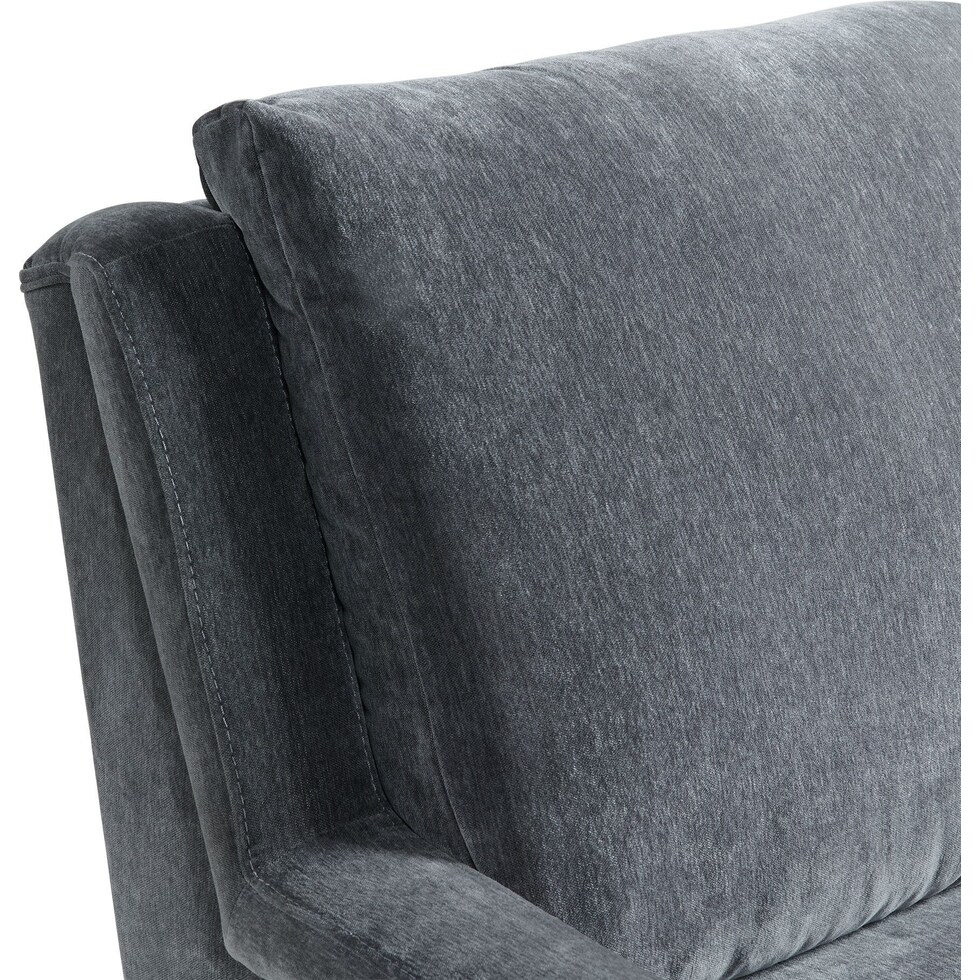 linn gray accent chair   
