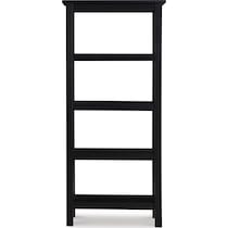 linna black bookcase   