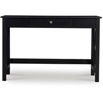 linna black desk   
