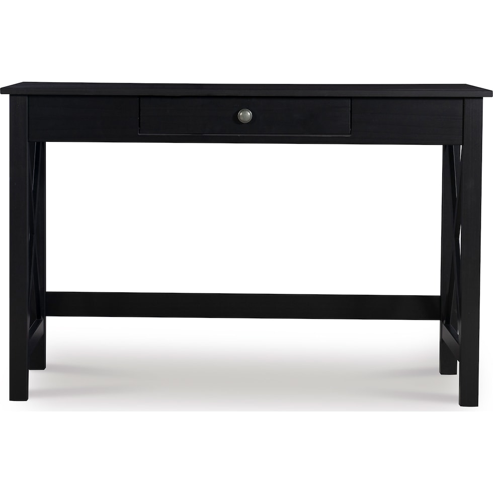 linna black desk   