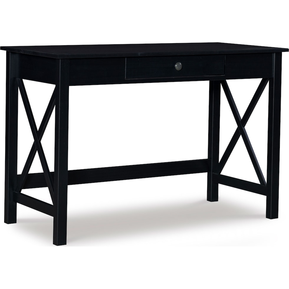 linna black desk   