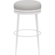 linus white counter height stool   