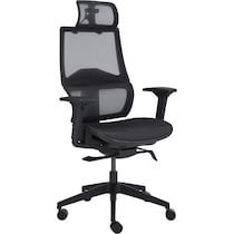 lissa black office chair   