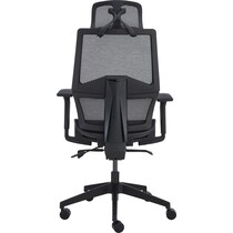lissa black office chair   