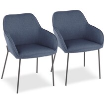 liv blue dining chair   