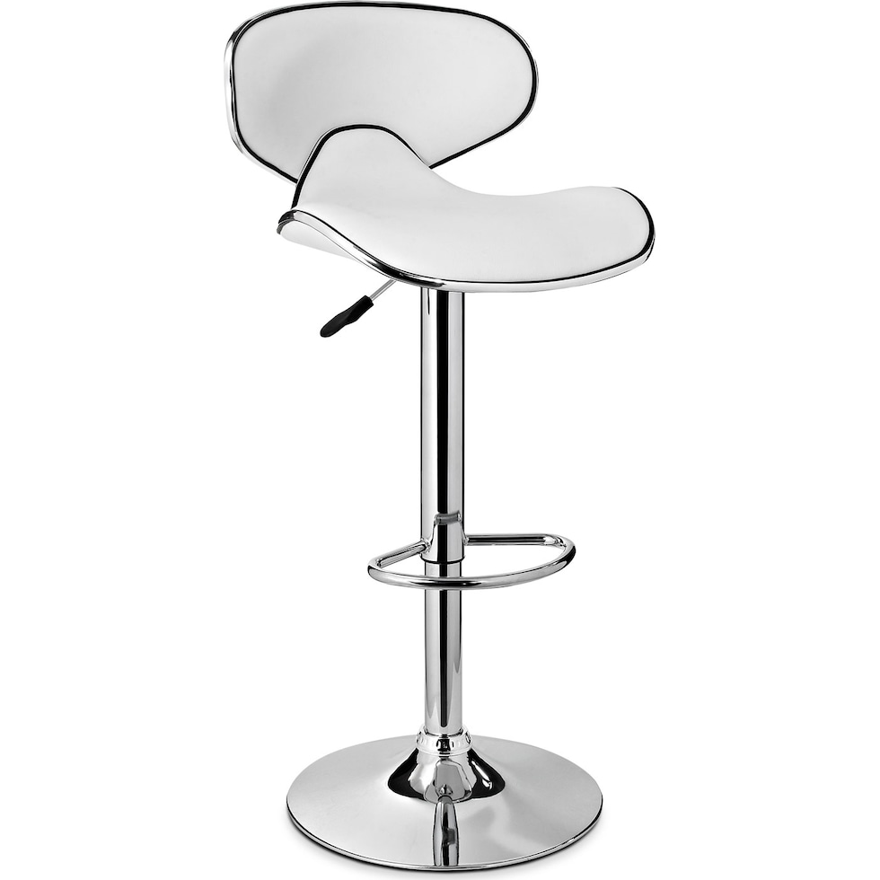 liv white bar stool   