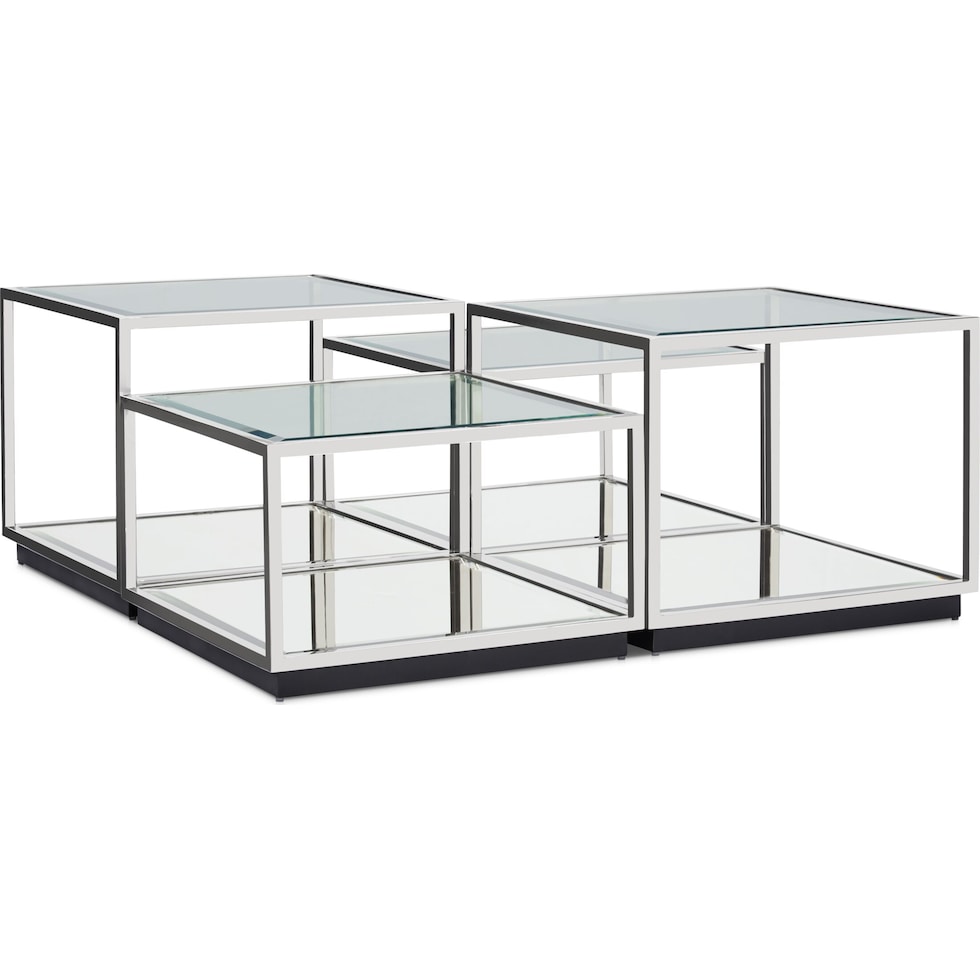 livingston silver coffee table   