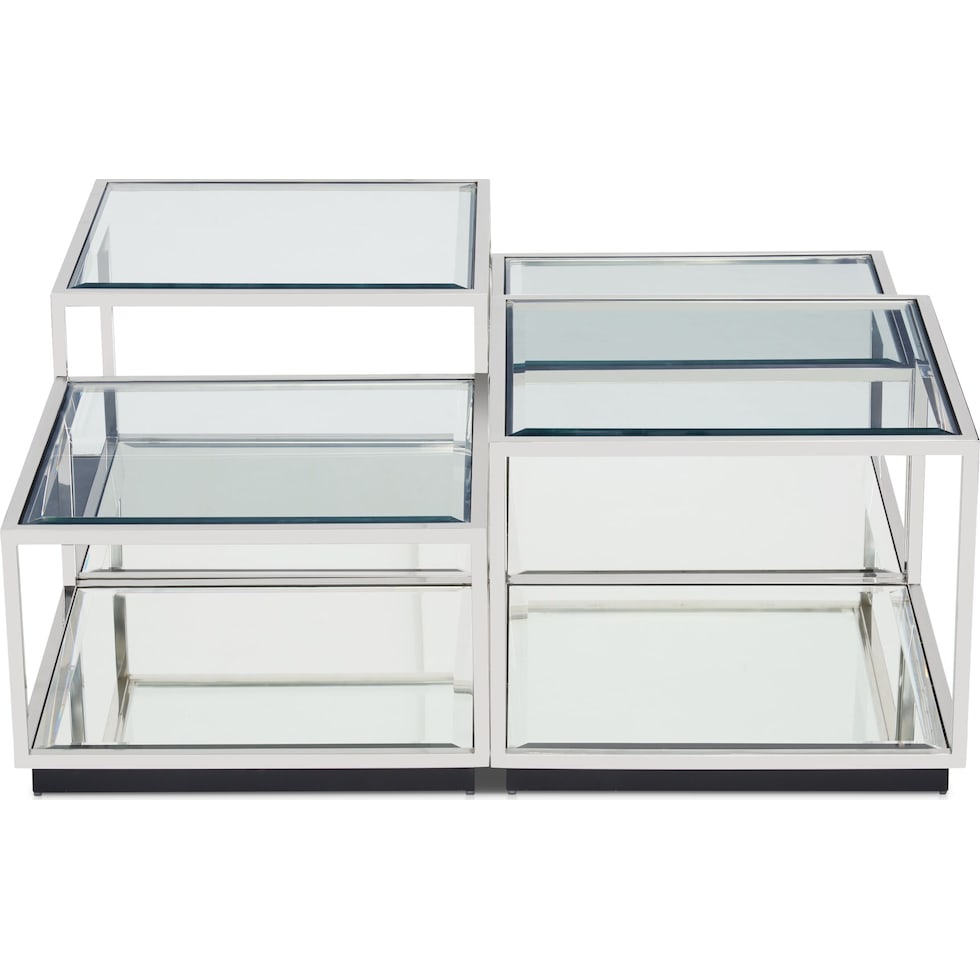livingston silver coffee table   