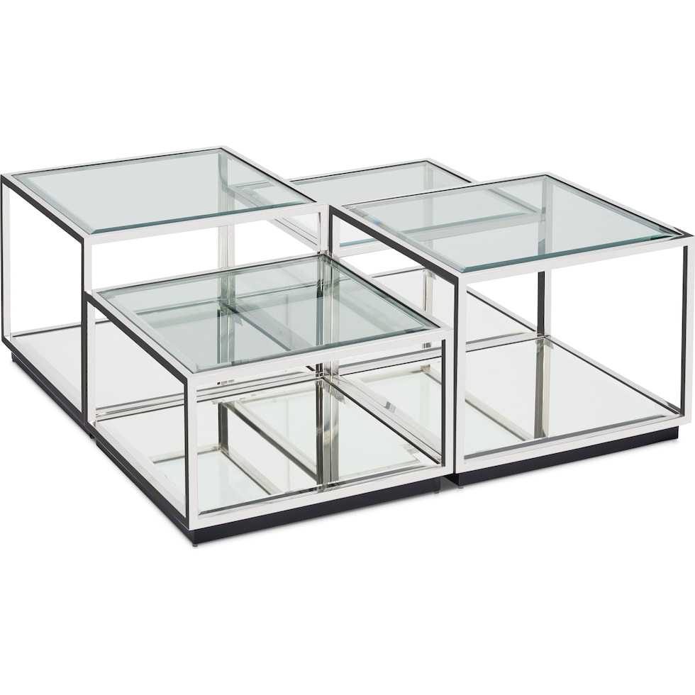 livingston silver coffee table   