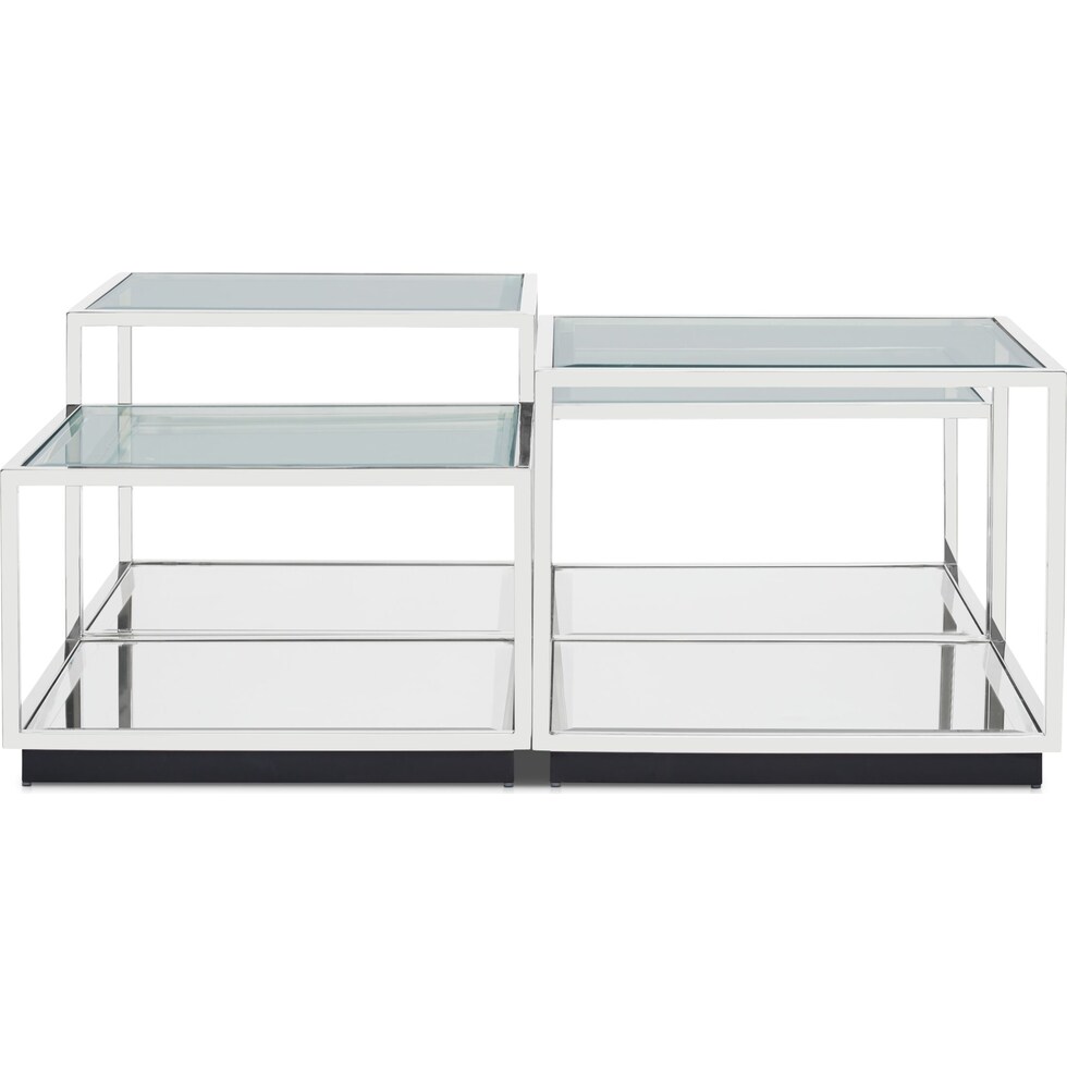 livingston silver coffee table   