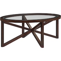 livy dark brown  pc occasional tables   