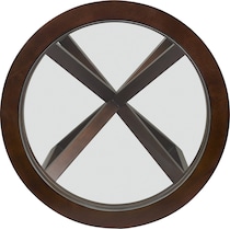 livy dark brown  pc occasional tables   