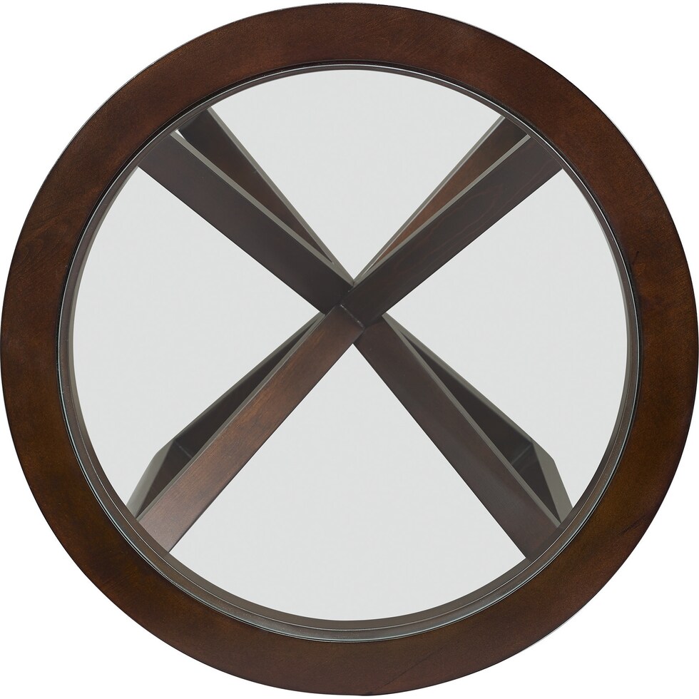 livy dark brown  pc occasional tables   