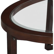 livy dark brown  pc occasional tables   