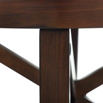 livy dark brown  pc occasional tables   