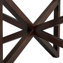 livy dark brown  pc occasional tables   