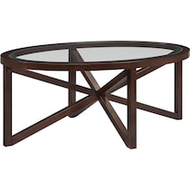 livy dark brown pc table set   