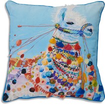 llama multicolor pillow   