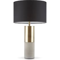 lodi black and gold table lamp   