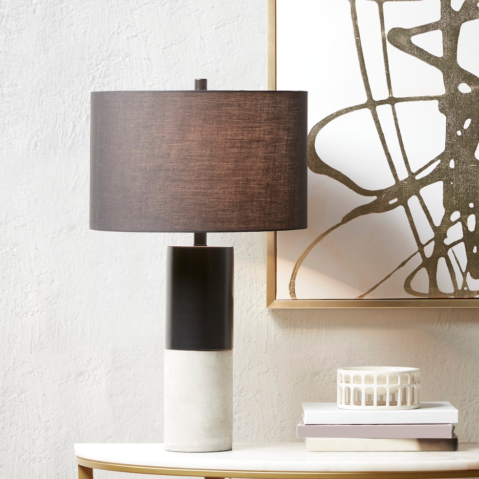 lodi black table lamp   