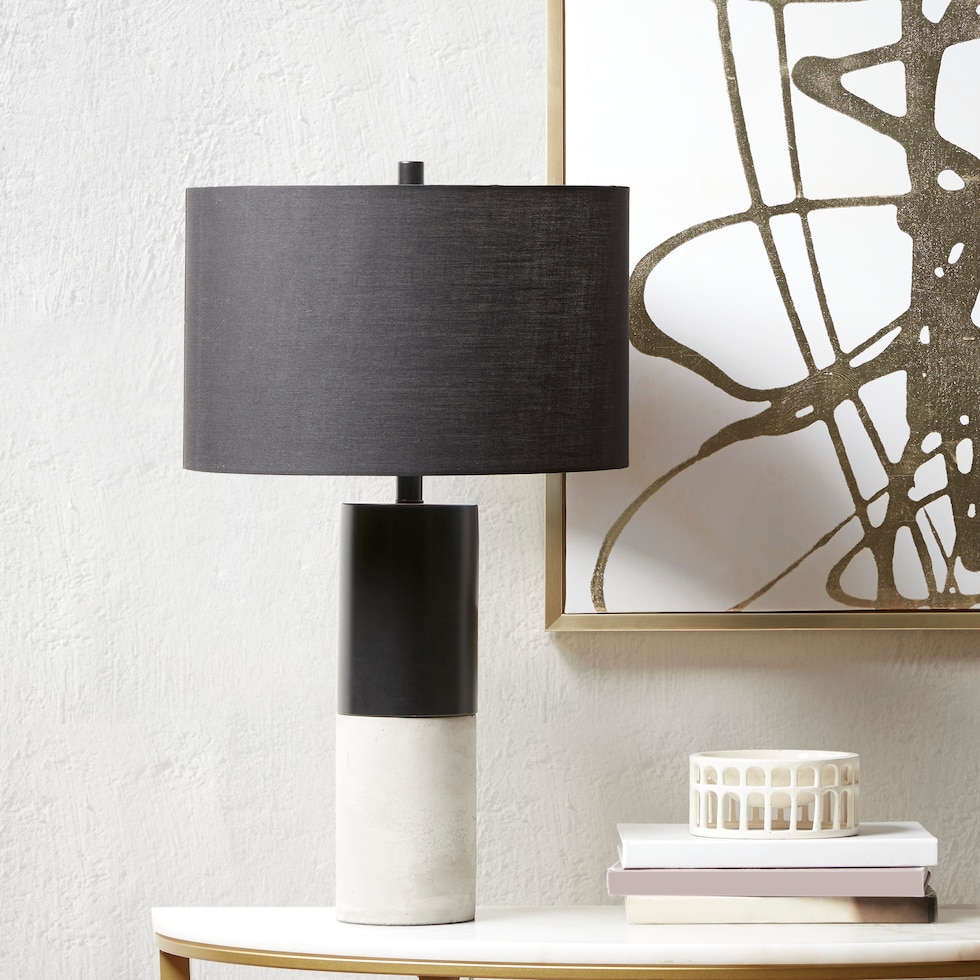 lodi black table lamp   