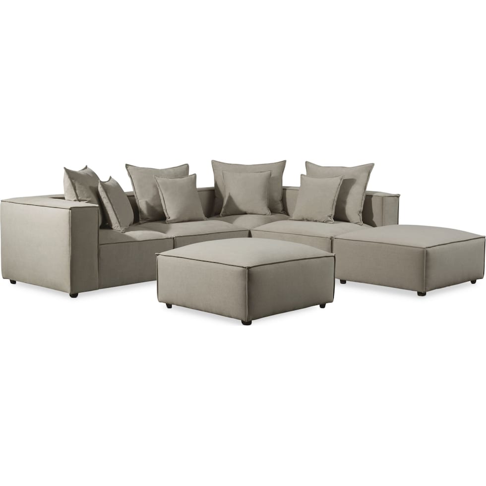 logan gray  pc sectional   