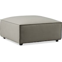 logan gray ottoman   