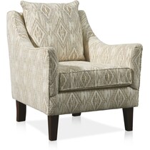 logan ivory accent chair   