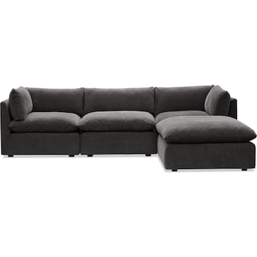 Lola 3-Piece Sectional and Ottoman Set