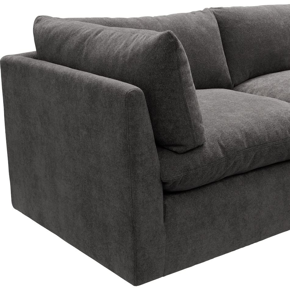 lola gray  pc sectional and ottoman   