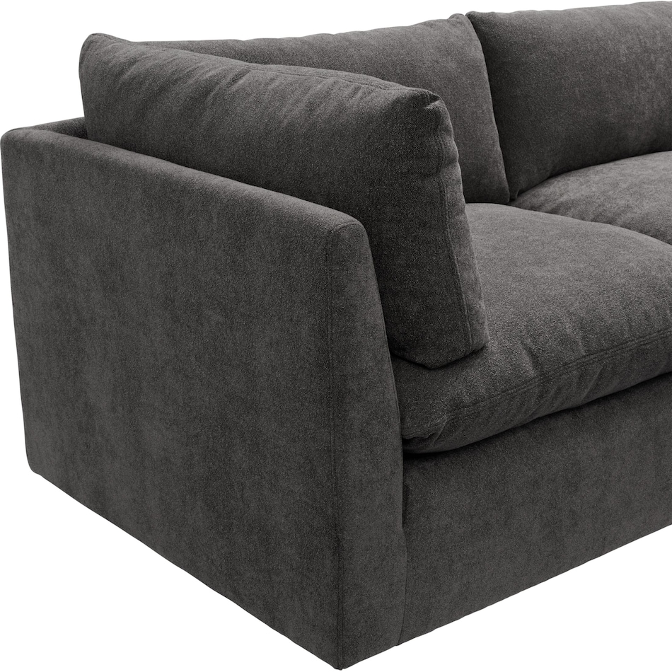 lola gray  pc sectional and ottoman   
