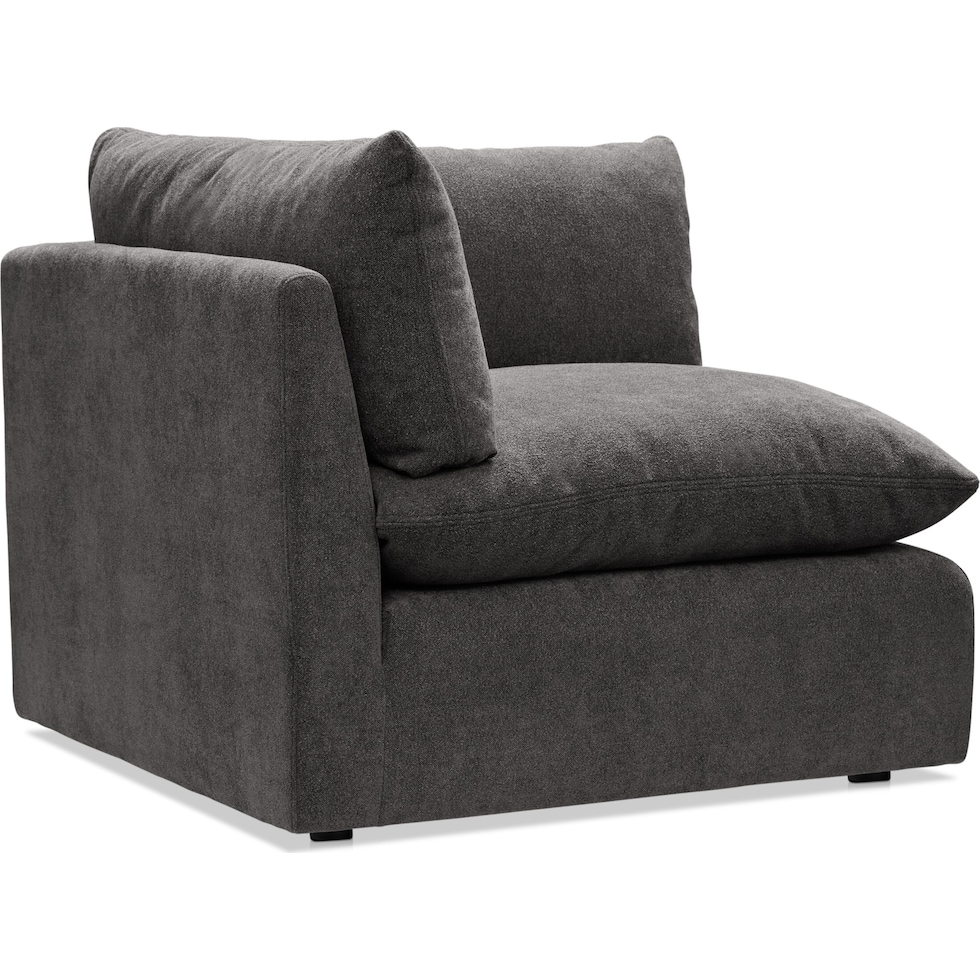 lola gray corner chair   